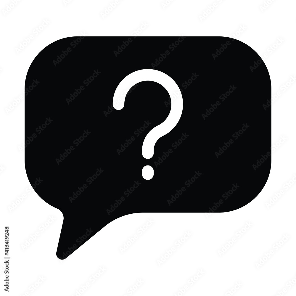 question mark icon, chat bubble icon vector question mark icon, chat bubble icon vector