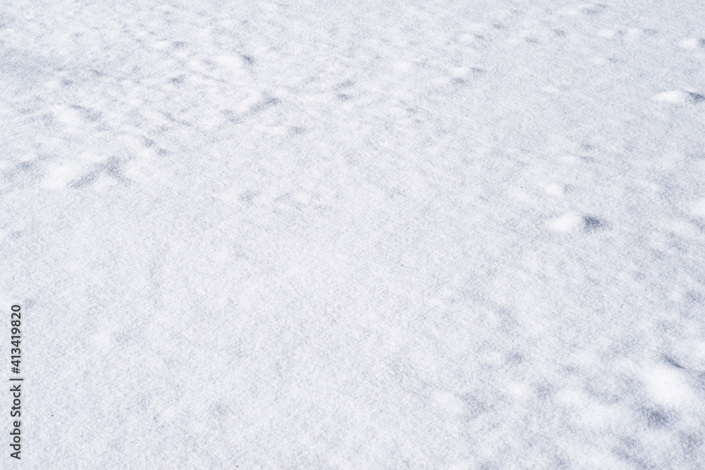 Smooth snowy surface texture