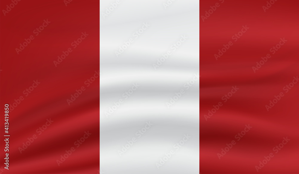 Grunge Peru flag. Peru flag with waving grunge texture. Grunge Peru flag. Peru flag with waving grunge texture.