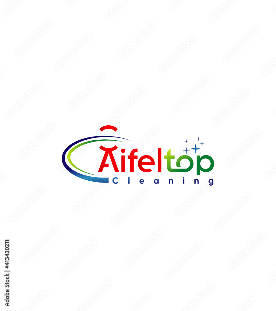 Aifel Top cleaning logo template, Vector logo for business and company identity Aifel Top cleaning logo template, Vector logo for business and company identity