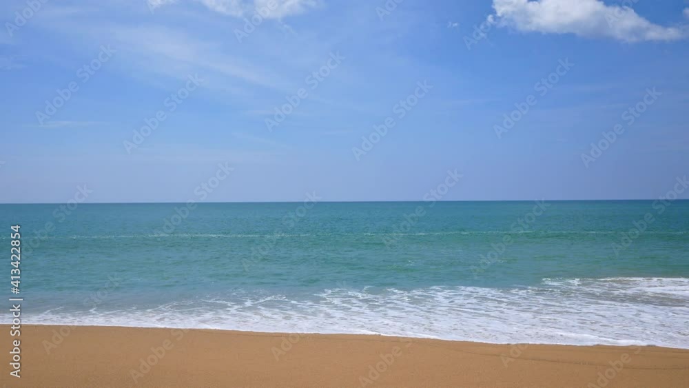 Tropical beautiful landscape of sea ocean around sand with white cloud blue sky for nature background
Tropical beautiful landscape of sea ocean around sand with white cloud blue sky for nature background