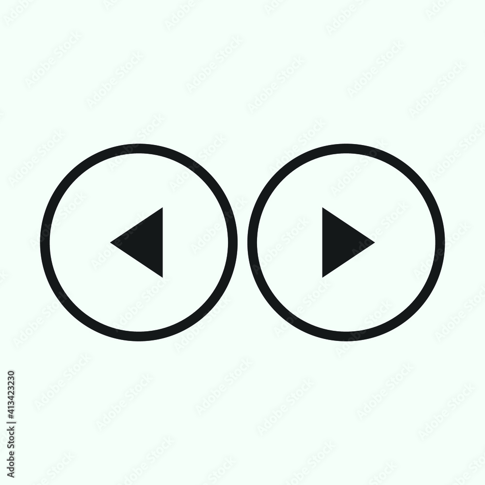 Play button icon in trendy flat style isolated on grey background. Play symbol for your web site design, logo, app, UI. Vector illustration, EPS10. Play button icon in trendy flat style isolated on grey background. Play symbol for your web site design, logo, app, UI. Vector illustration, EPS10.