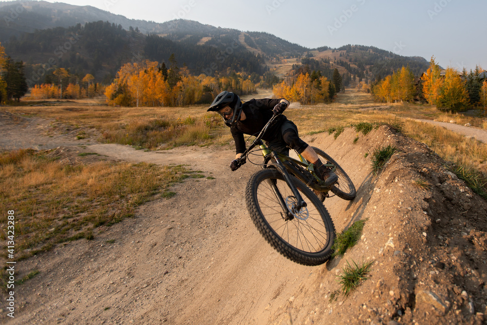 man mountain biking man mountain biking