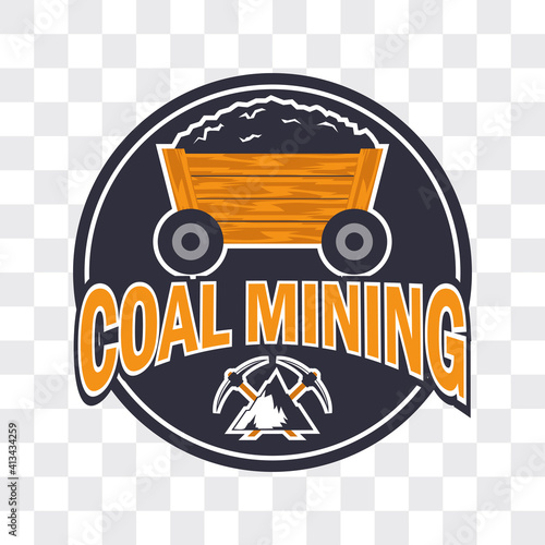 coal mining insignia. vector illustration