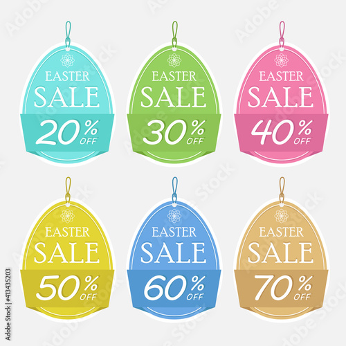 easter sale discount tag collection