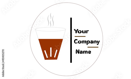 coffee shop vector logo design