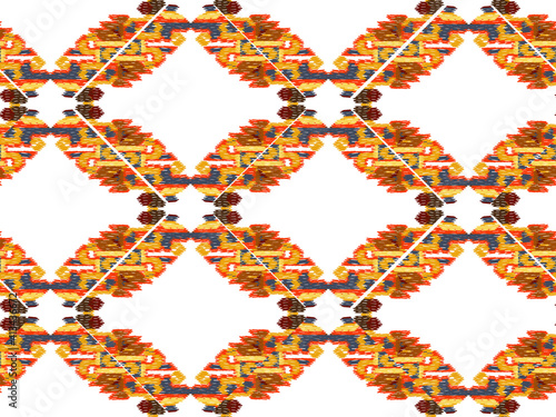 Drapery curves pagan tripe seamless pattern. Indian old surface background. Vector ornament