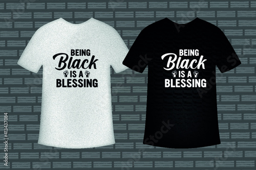 Black histroy month t-shirt design photo