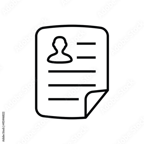 Applicant resume icon