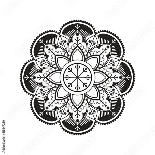 Hindu Mandala Circular Pattern