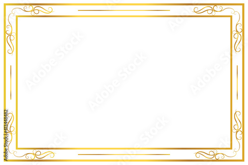 frame vintage for work and certificate 