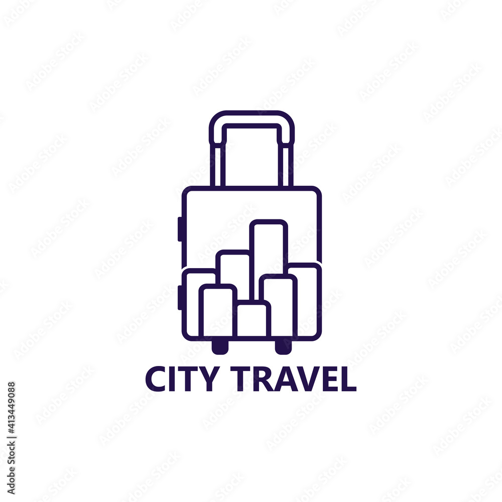 City travel logo template design City travel logo template design