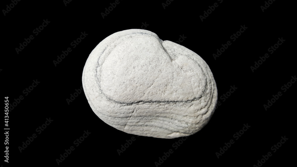 Fototapeta premium stones isolated on black background.