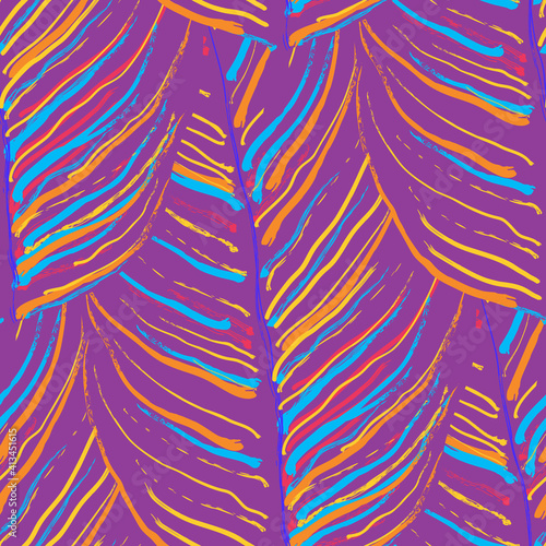 Tropical Leaf. Modern Motif. Jungle Print. Foliage