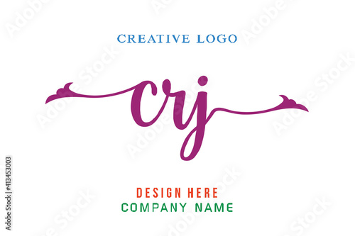 CRJ  lettering logo is simple, easy to understand and authoritative