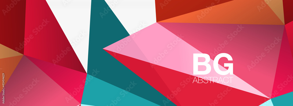 3d mosaic abstract backgrounds, low poly shape geometric design 3d mosaic abstract backgrounds, low poly shape geometric design