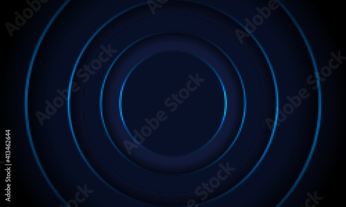 Simple circle dark blue background