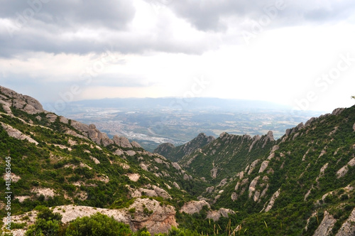 Montserrat mountains near Barcelona, Spain 