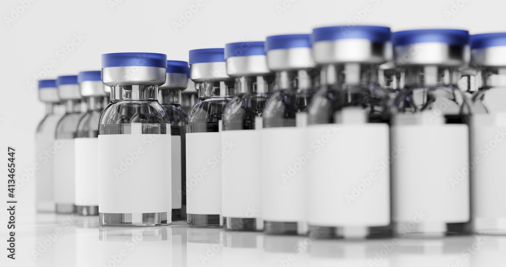 mockup of vial with vaccine isolated on white mockup of vial with vaccine isolated on white