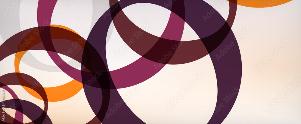 Ring geometric shapes, o letter repetition wallpaper. Abstract background for business or technology presentations, internet posters or web brochure covers Ring geometric shapes, o letter repetition wallpaper. Abstract background for business or technology presentations, internet posters or web brochure covers