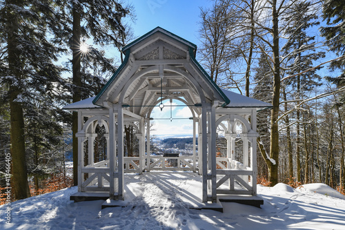 Photography Mescery´s view point - building was inaugurated in 1850 in honor of an important
