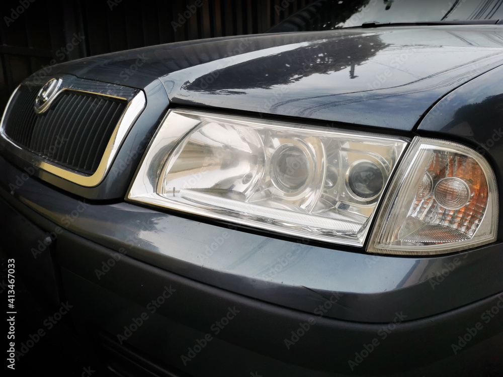 headlight of a german car