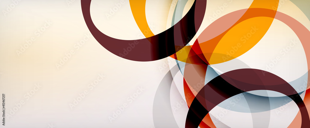 Ring geometric shapes, o letter repetition wallpaper. Abstract background for business or technology presentations, internet posters or web brochure covers Ring geometric shapes, o letter repetition wallpaper. Abstract background for business or technology presentations, internet posters or web brochure covers