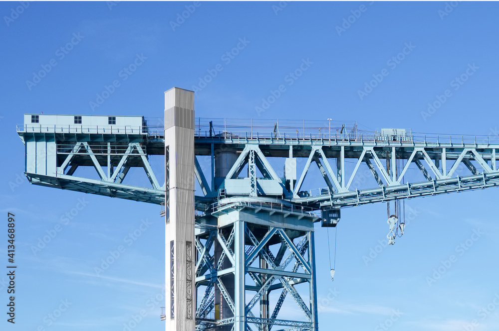 Shipbuilding titan crane in Clydebank Glasgow Scotland Shipbuilding titan crane in Clydebank Glasgow Scotland