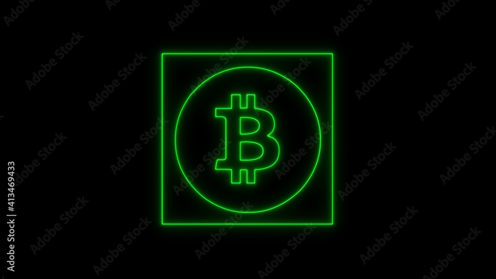 Bitcoin neon green color, Cryptocurrency. Bitcoin symbol on black background. Royalty high-quality free stock photo image of bitcoin Cryptocurrency, digital Bit Coin. BTC Currency Technology Business Bitcoin neon green color, Cryptocurrency. Bitcoin symbol on black background. Royalty high-quality free stock photo image of bitcoin Cryptocurrency, digital Bit Coin. BTC Currency Technology Business