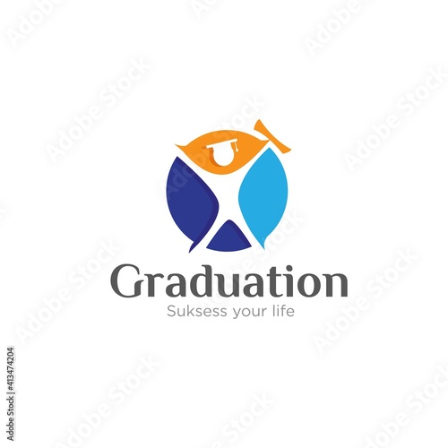spirit graduation logo designs for school,learning and spirit