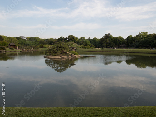 Jardín Korakuen, en Okayama, Japón photo