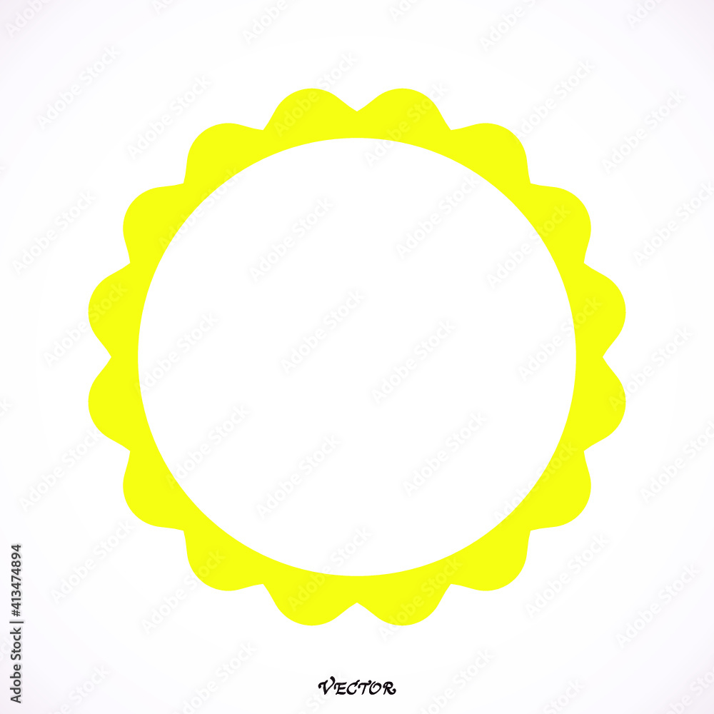 Sun icon, Isolated on white background Sun icon, Isolated on white background