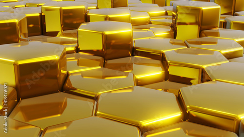 Abstract 3D geometric backg...