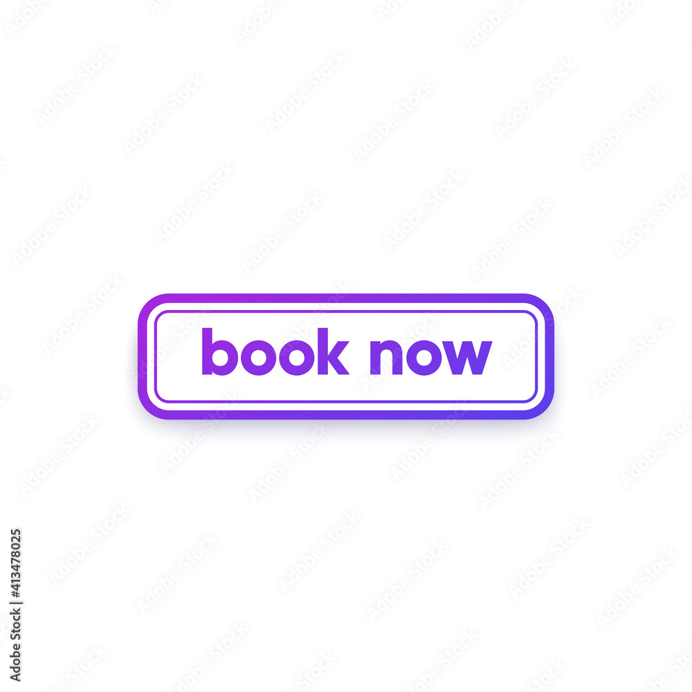 book now button for web, vector book now button for web, vector