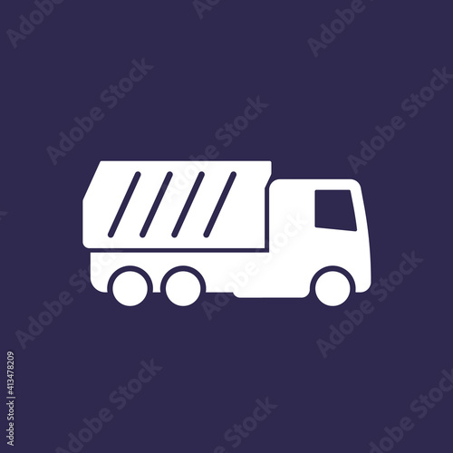 tipper or dumper truck icon