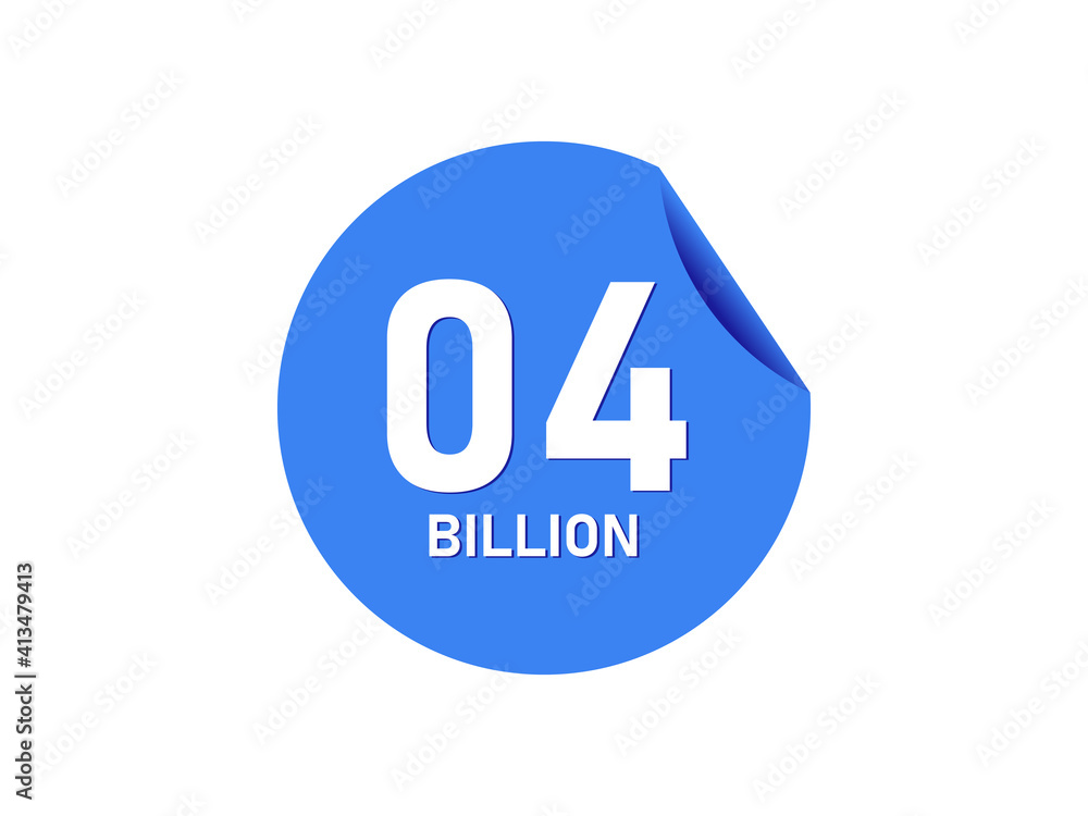 4 Billion texts on the blue sticker 4 Billion texts on the blue sticker