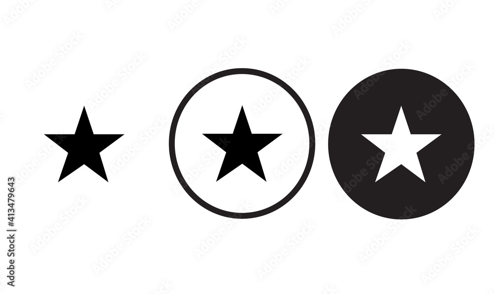 star icon black outline for web site design and mobile dark mode apps ...