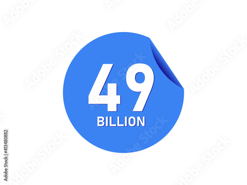 49 Billion texts on the blue sticker