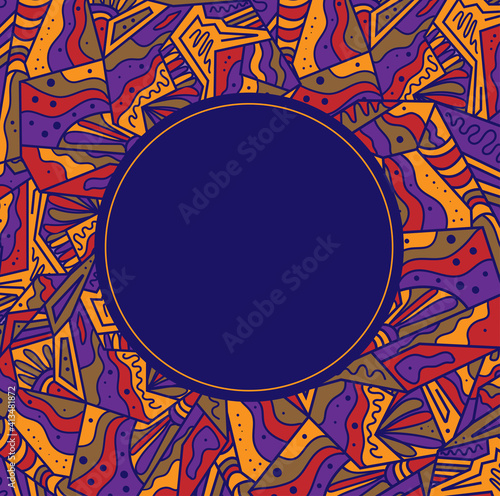 Banner template with vector geometric colored elements on white background. Abstract design for postcards and business cards, flyers, posters, notebooks and others.