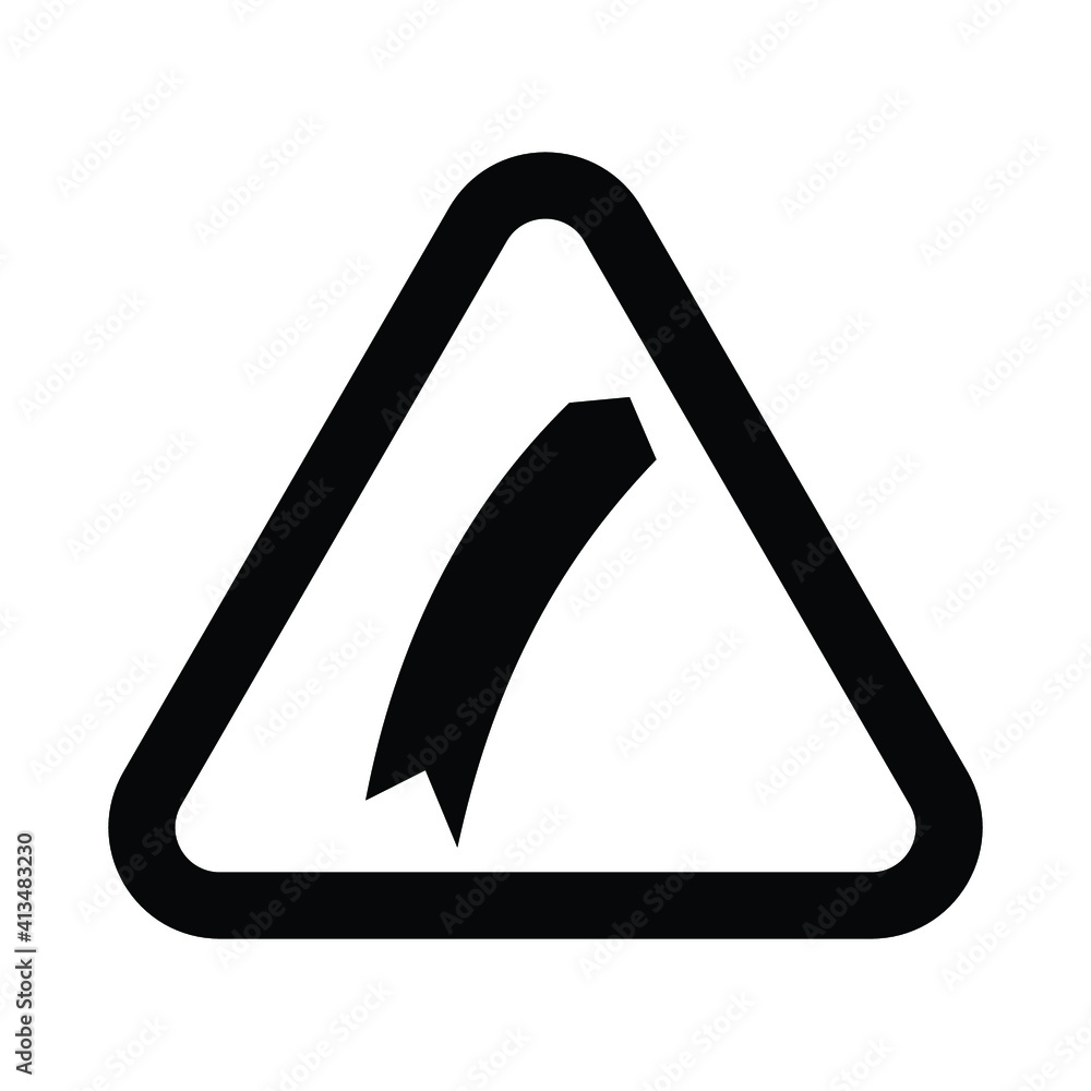 The road sign is black. Road traffic rules vector icons The road sign is black. Road traffic rules vector icons
