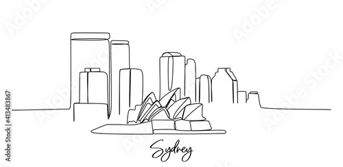Continuous one line drawing