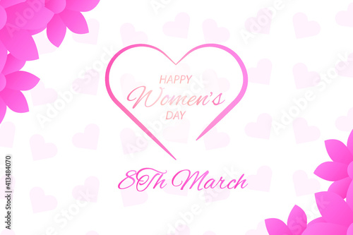 illustration design to celebrate womens day march 8