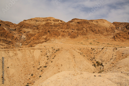 A view of Qumran in Israel where the Dead Sea scrolls were found