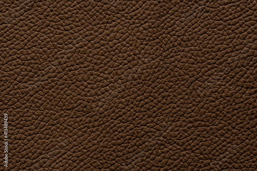 Natural dark leather abstract background detailed closeup.
