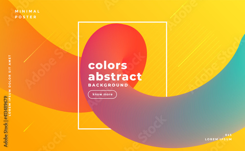 abstract colorful fluid motion flowing background design