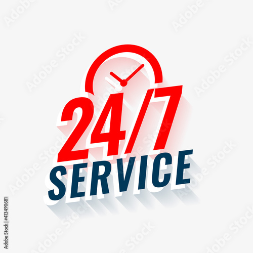 twenty four 24 service banner design