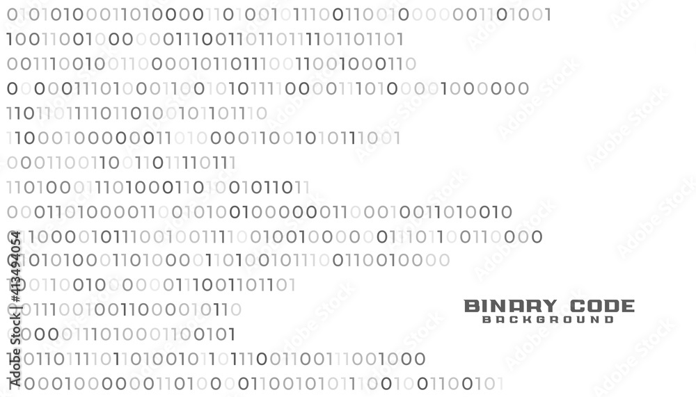 binary code network technology white background design binary code network technology white background design
