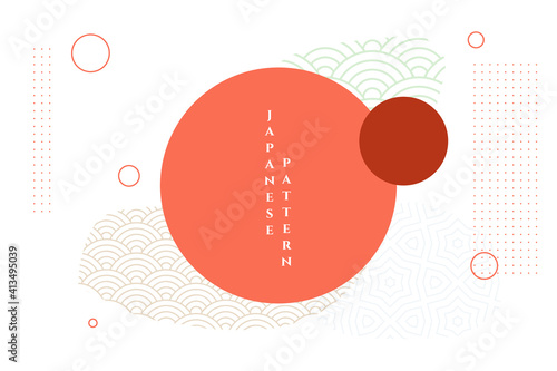 abstract japanese asian decorative background design