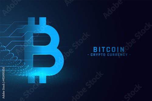digital bitcoin technology concept background design