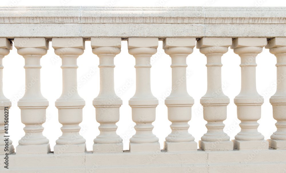 Fototapeta premium stone railing isolated